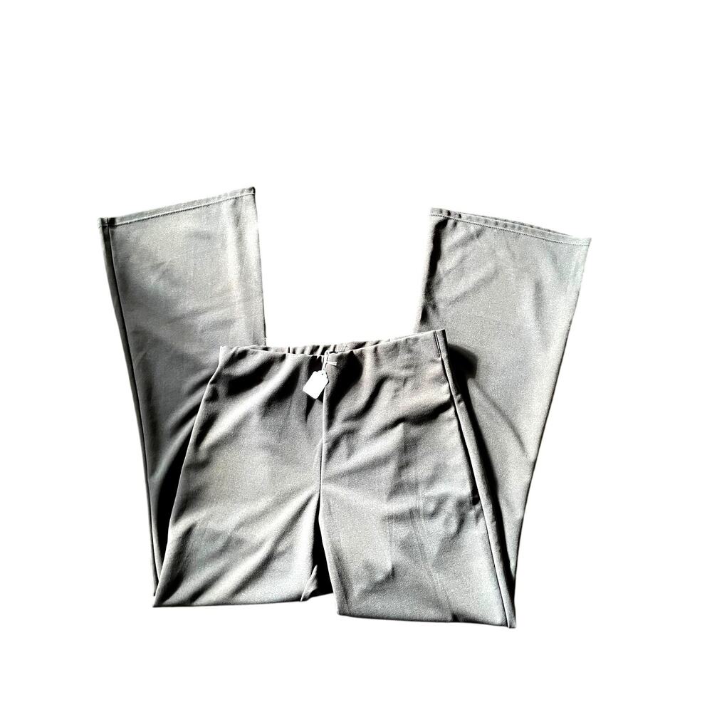 PAPAYA, SIZE L, GRAY, FLARED, STRETCH PANTS